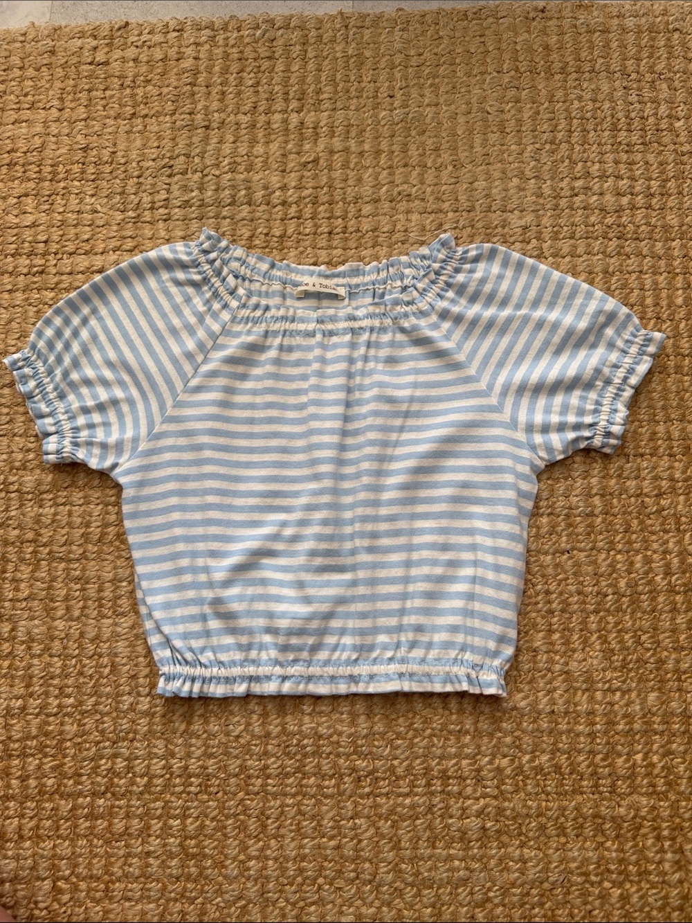 Zhoe & Tobiah Striped Girls Cropped Top sz 8